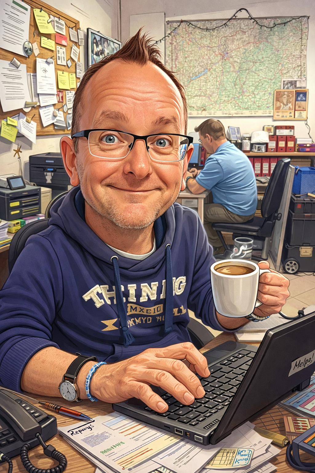 Irodai káosz és kávézás